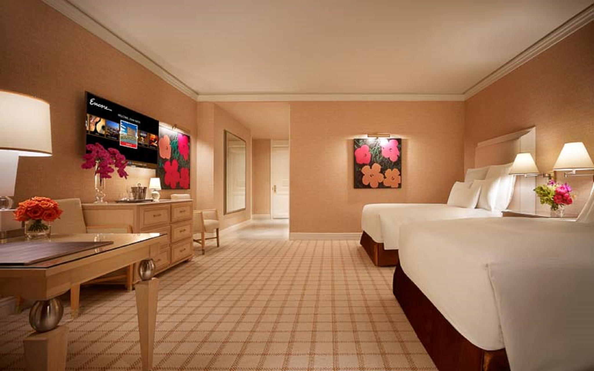 Encore Boston Harbor Everett Exteriör bild A guest room at Encore