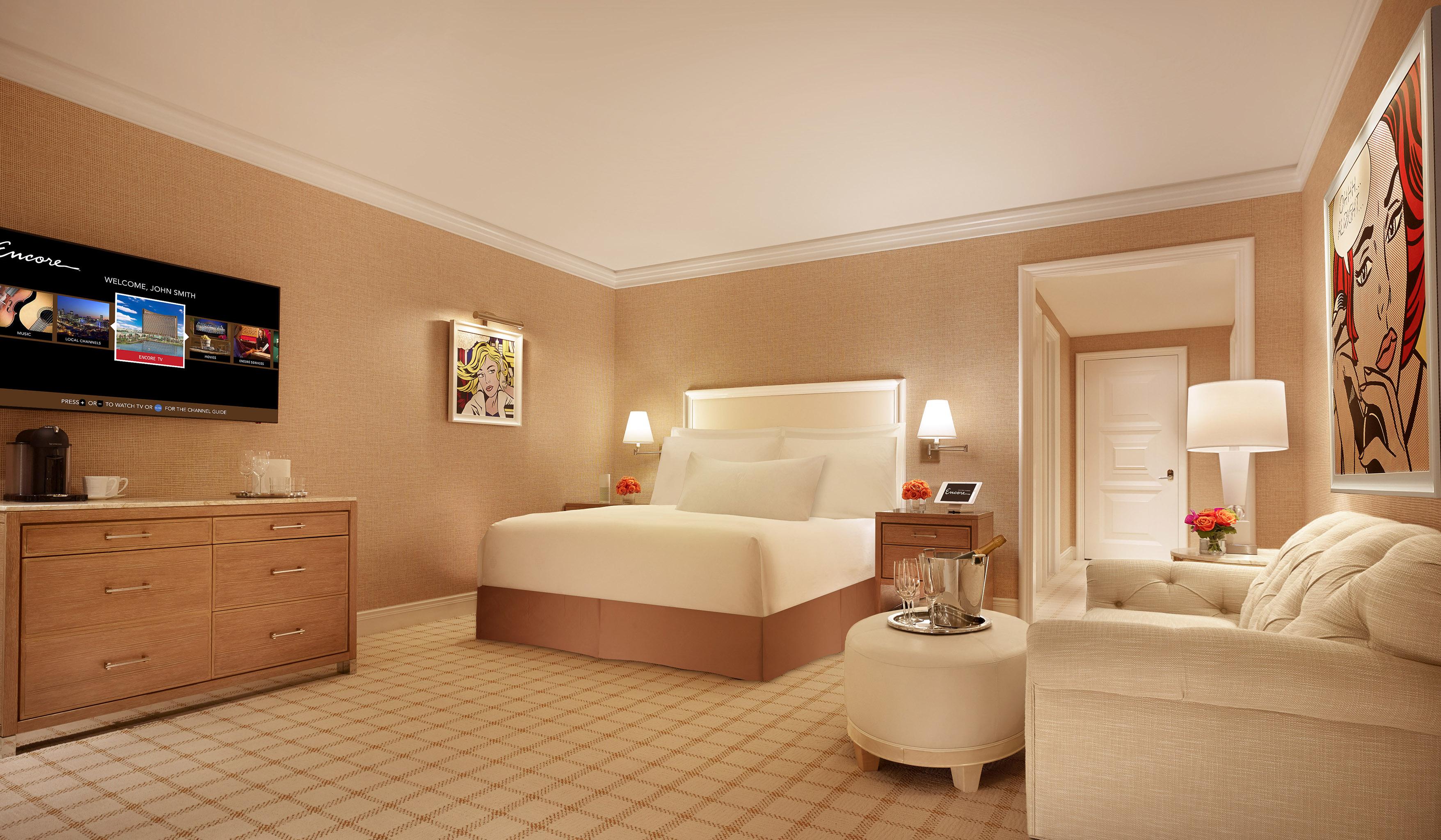 Encore Boston Harbor Everett Exteriör bild A guest room at The St. Regis