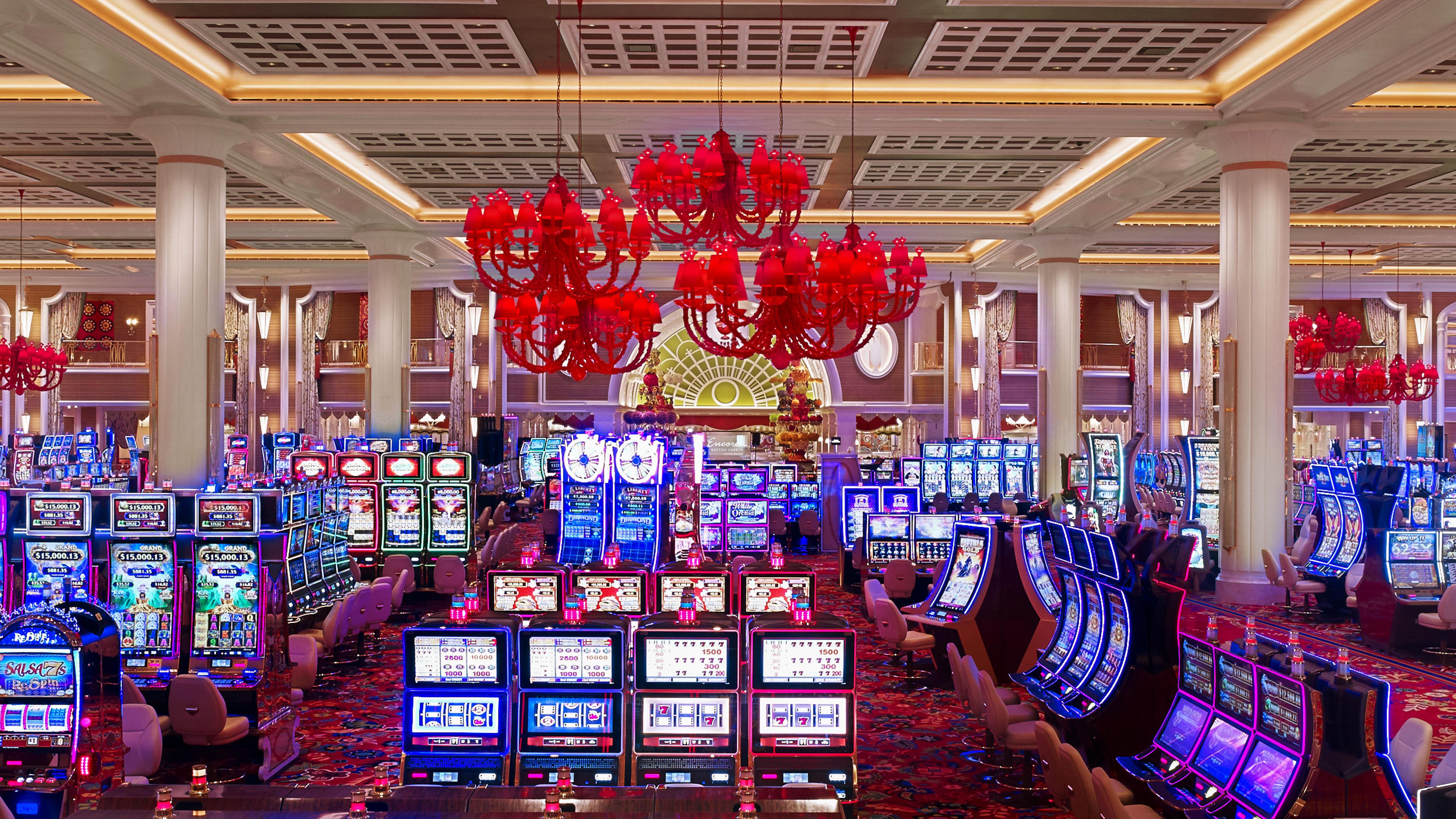 Encore Boston Harbor Everett Exteriör bild The casino floor at Wynn Las Vegas